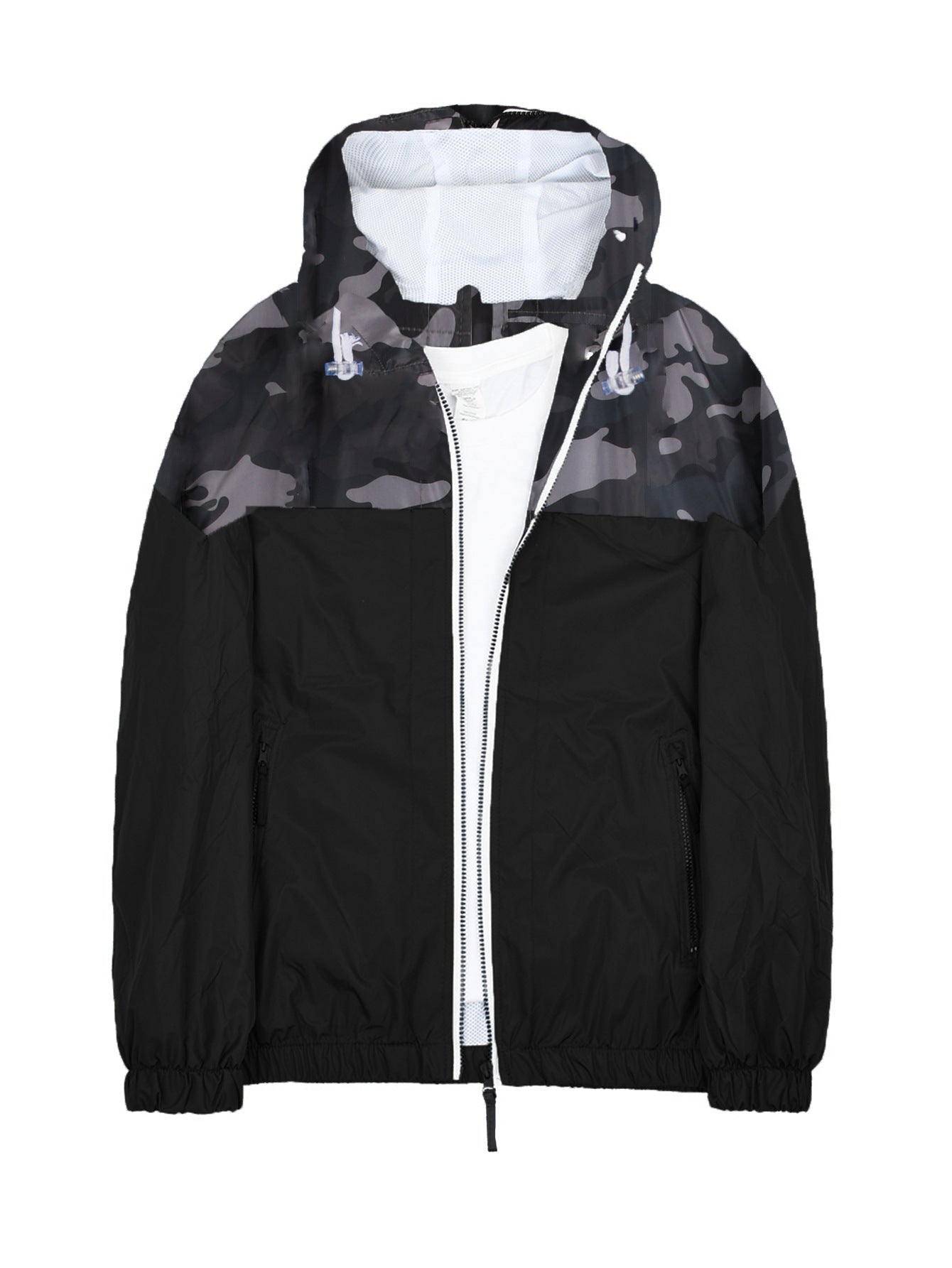 Manteau de brise-vent d'extérieur pour hommes Veste souple monocouche légère
