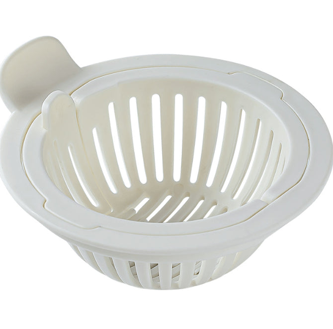 Panier filtre d'évier-blanc-1 pièce