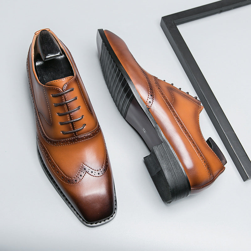 Été Hommes Élégant Formelbusiness-casual chaussures en cuir