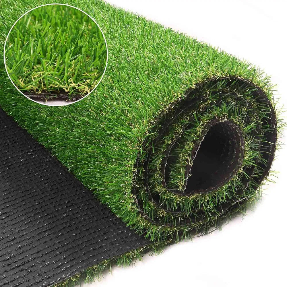 6.5ft X 15ft Artificial Turf 0,8' Mat avec trous de drainage. Faux gazon avec du caoutchouc