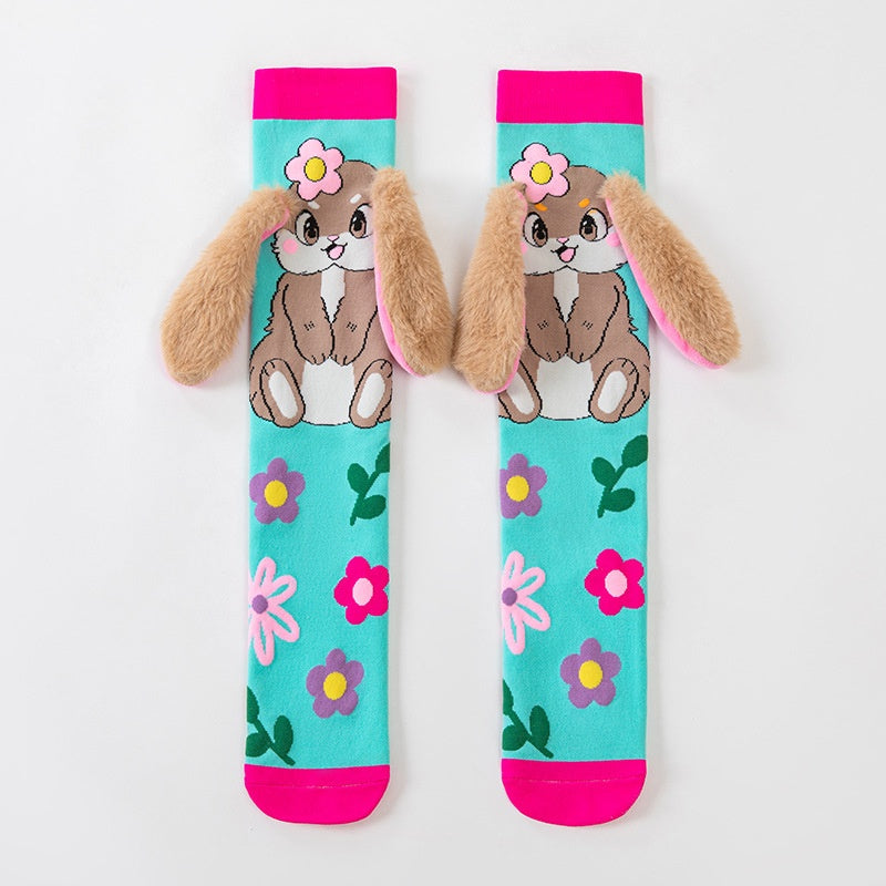 Accessoires pour enfants 3D Cute Cartoon Ear conçu chaussons longs