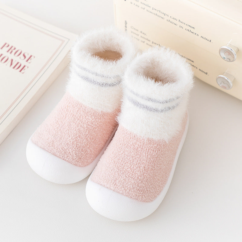 Chaussures pour tout-petit Chaussettes de chambre épaississant Soft Sole