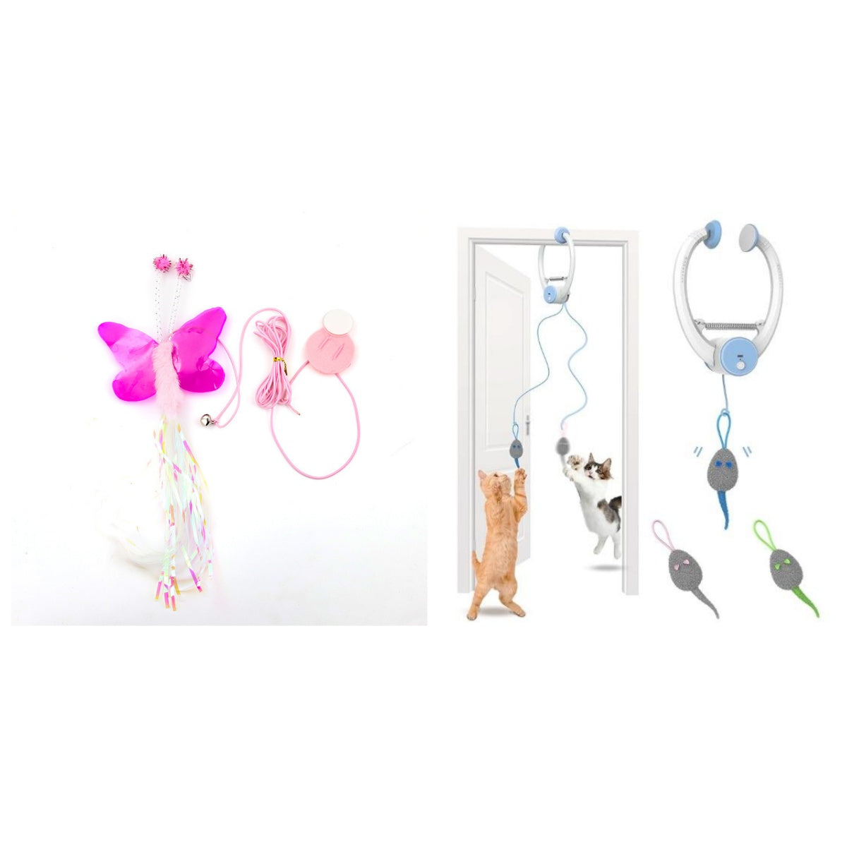 Couleur Beating Souris porte-porte électrique suspendu Automatic Interactive Toy
