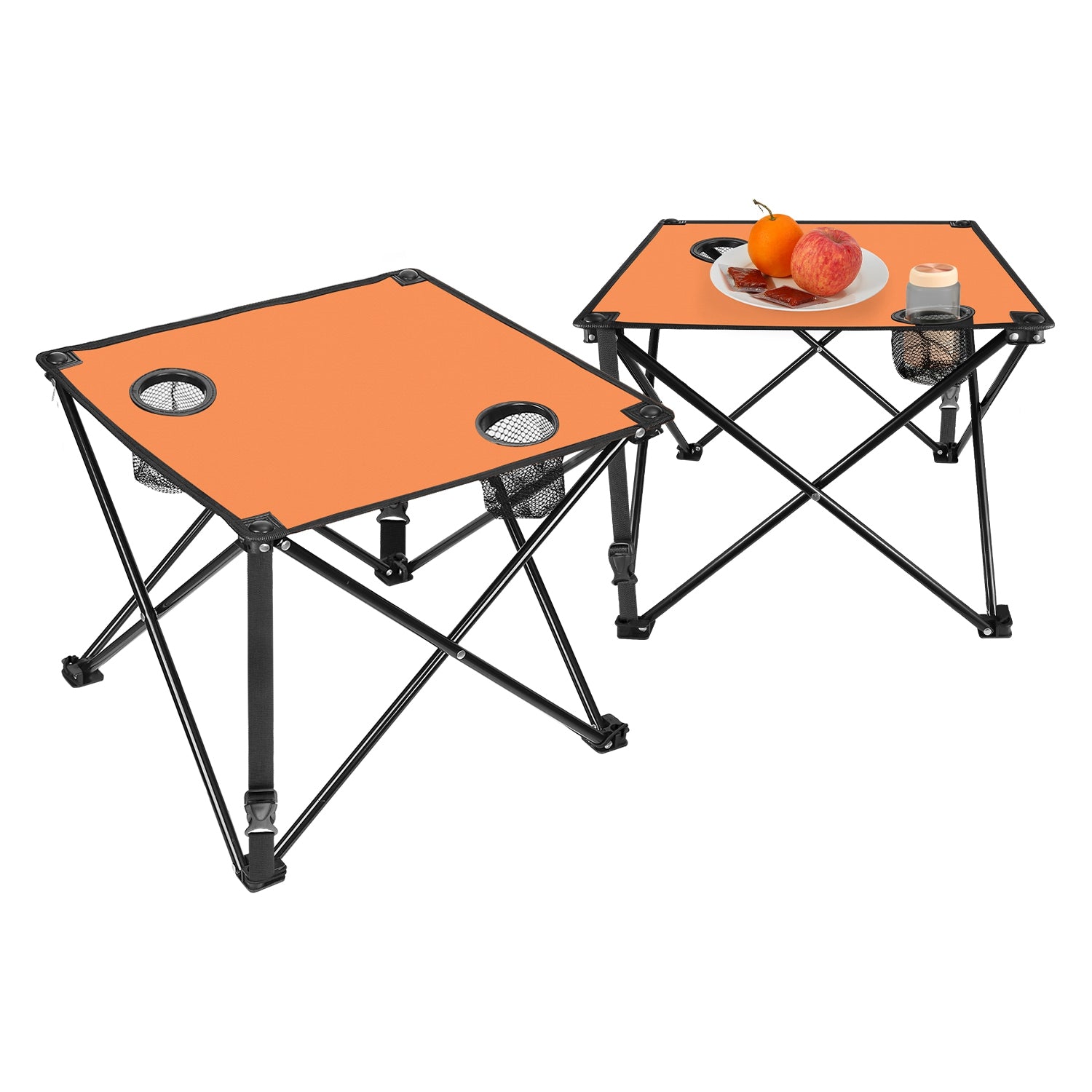 1Pc 2Pc Options Table de camping pliable Table de pique-nique portable Bureau de voyage léger avec