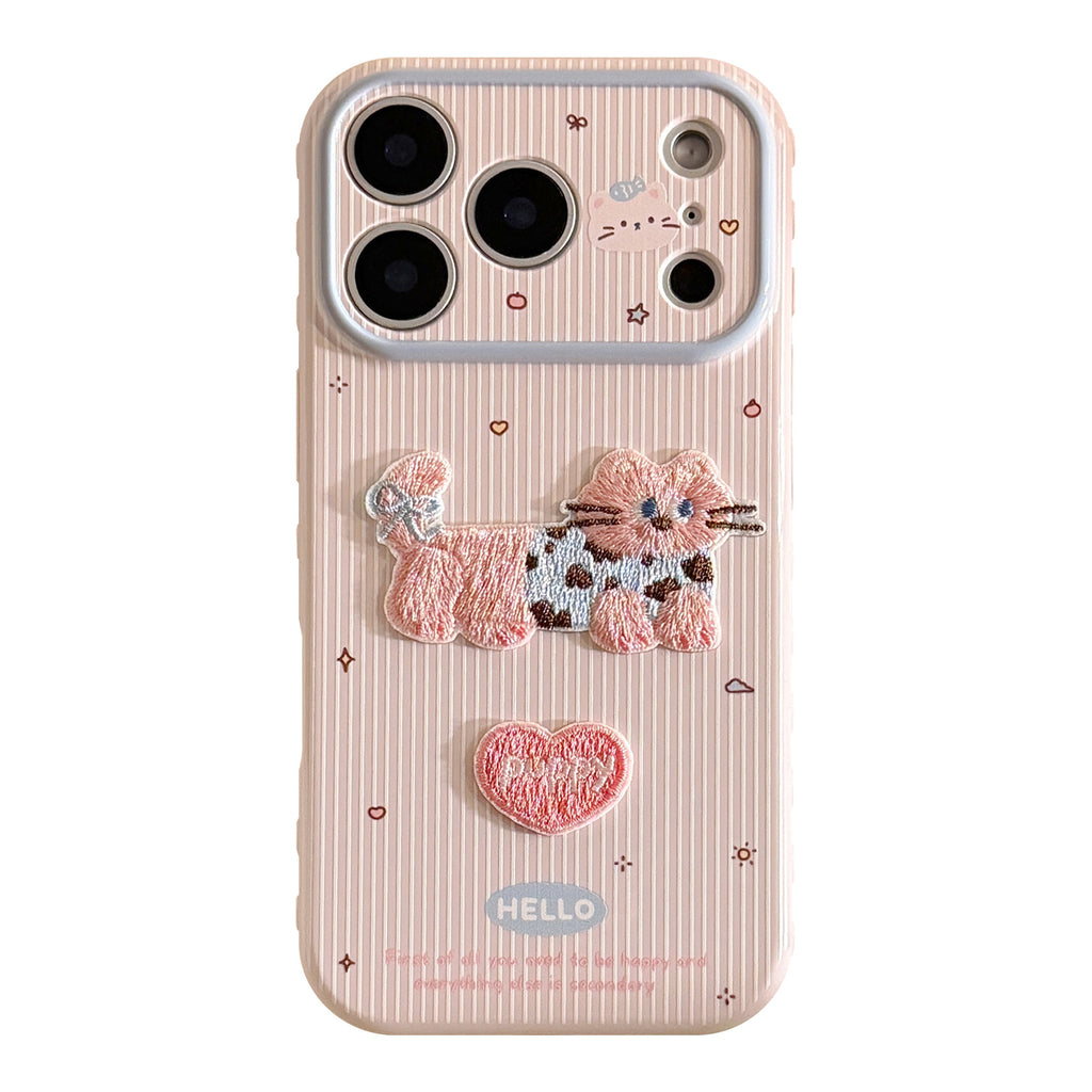 Splashproof Scratched Cat Phone Case
