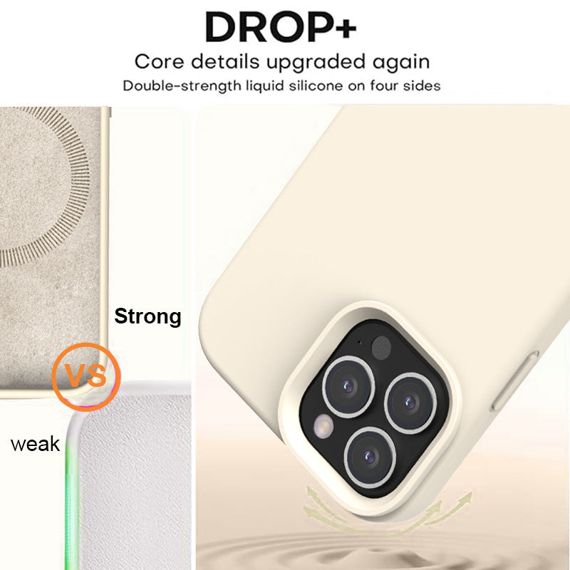 Business Magnetic Silicone Simple Phone Case