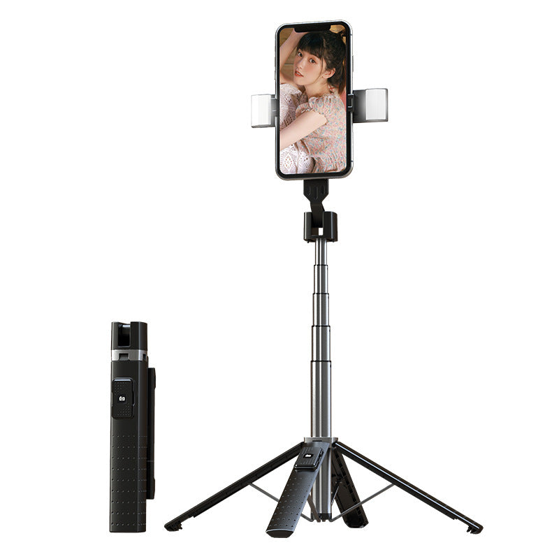 Tetrapod Bluetooth Selfie Stick Mobile Phone Double Fill Light