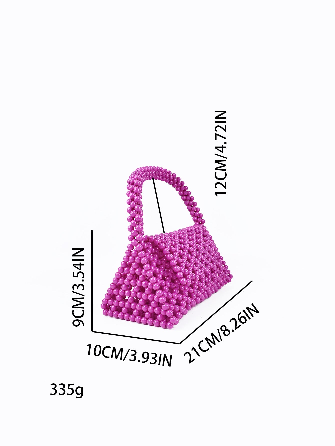 Sac à main en perles de couleur candy pour femmes