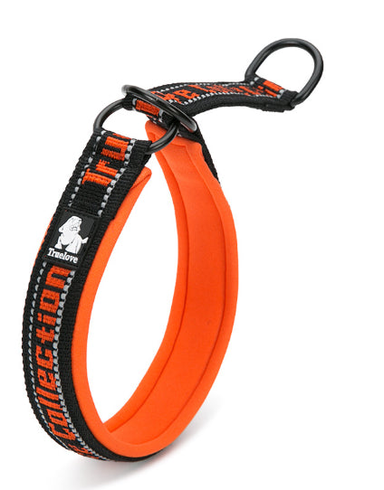 Truelove chien collier de traction tissu de plongée réfléchissant réglable doux commerce extérieur Am