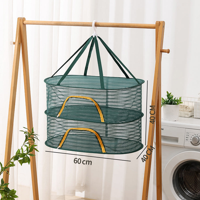 Réseau de suspension Produits secs Artifact Fly Cage Foldable Balcon Les choses de séchage