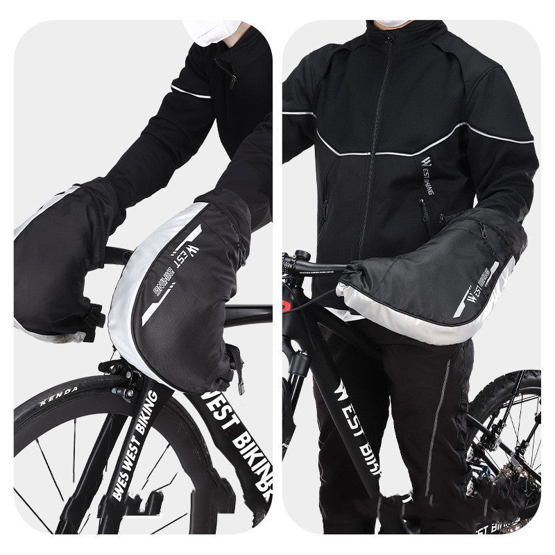 Gants de protection chauds brise-vent pour vélos de montagne