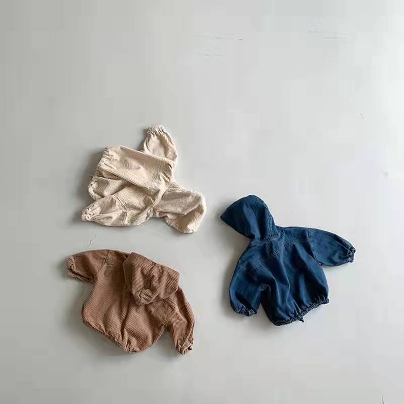 Veste à capuche Denim Corduroy Casual