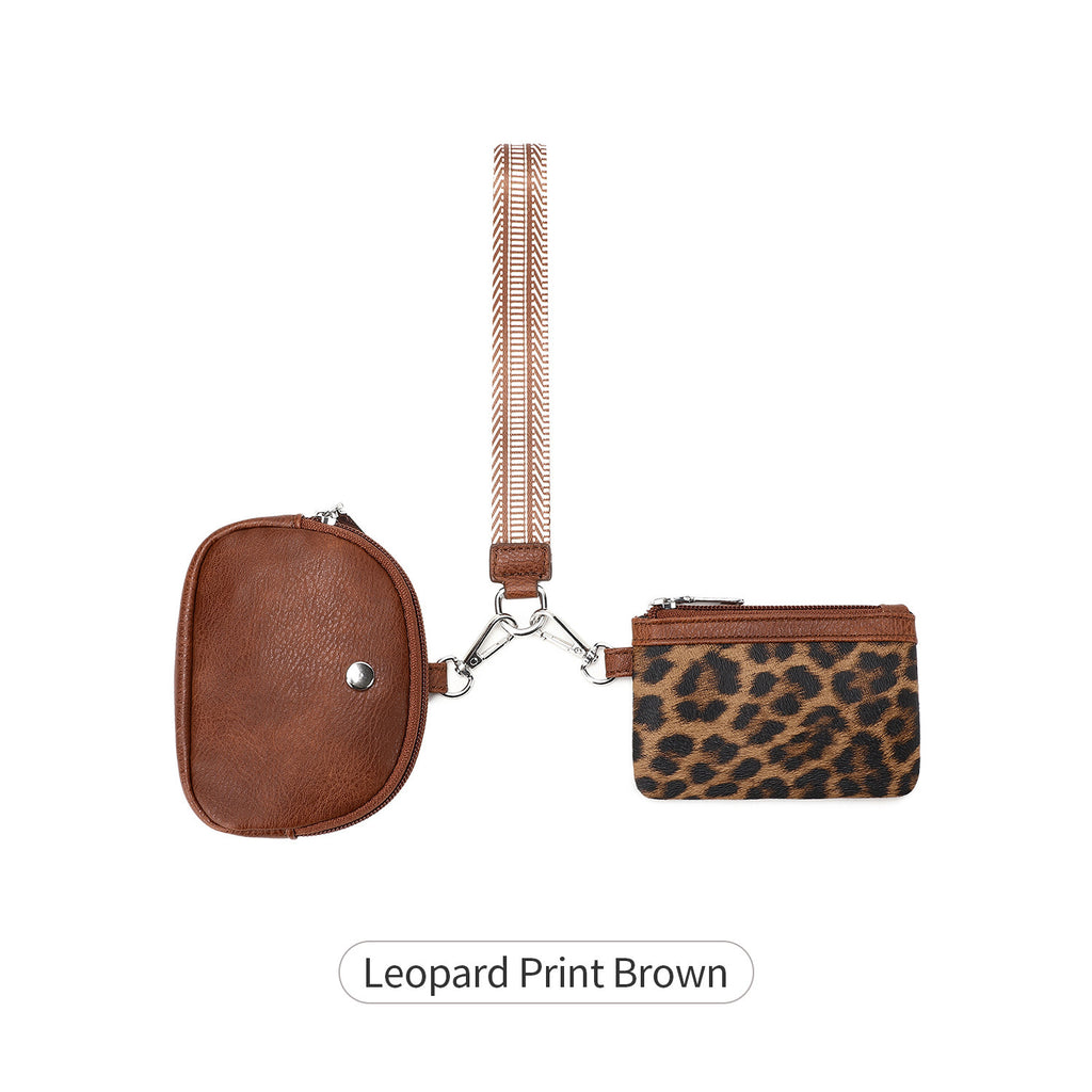 Mini Zipper à la mode Wristlet Wallet 2 pièces