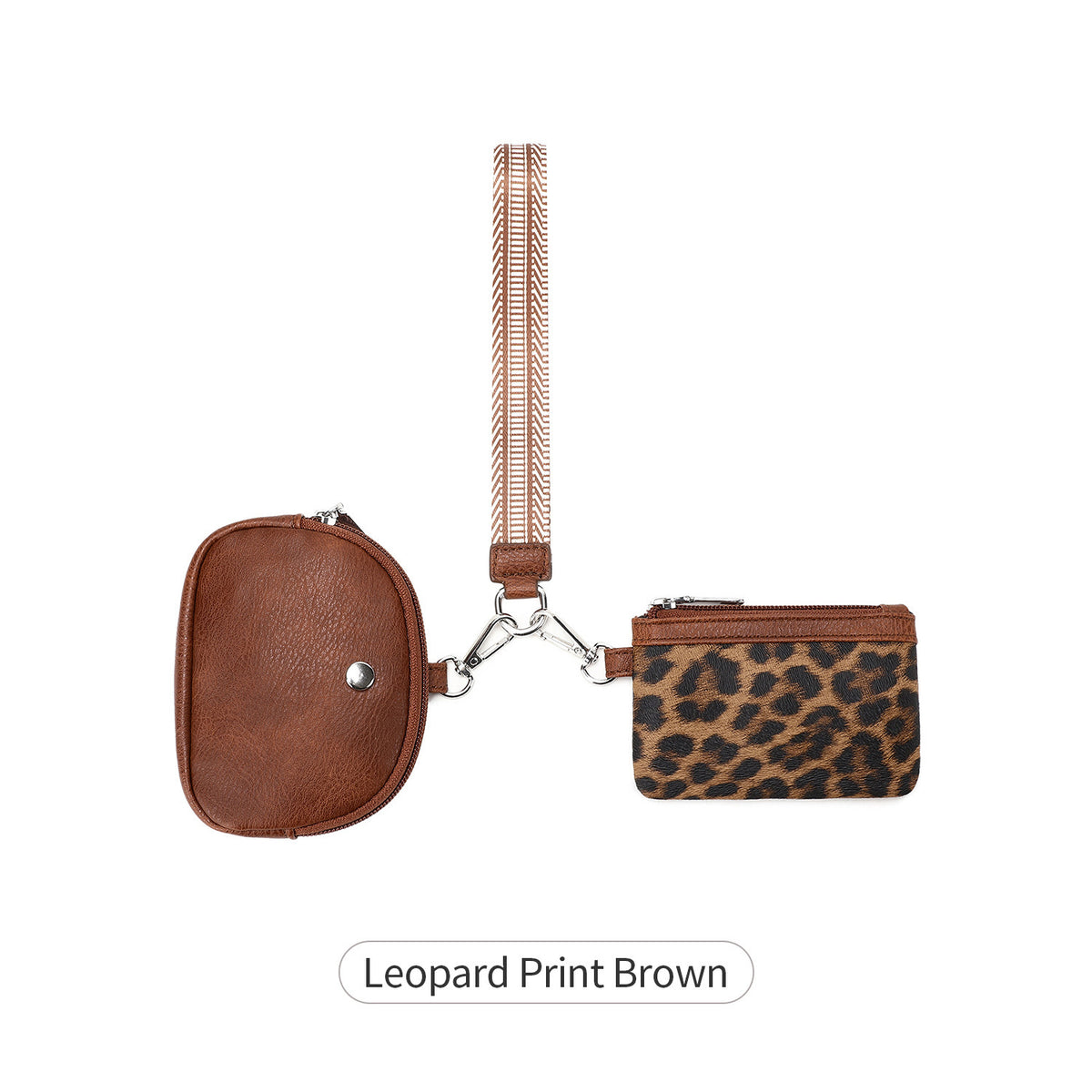 Mini Zipper à la mode Wristlet Wallet 2 pièces