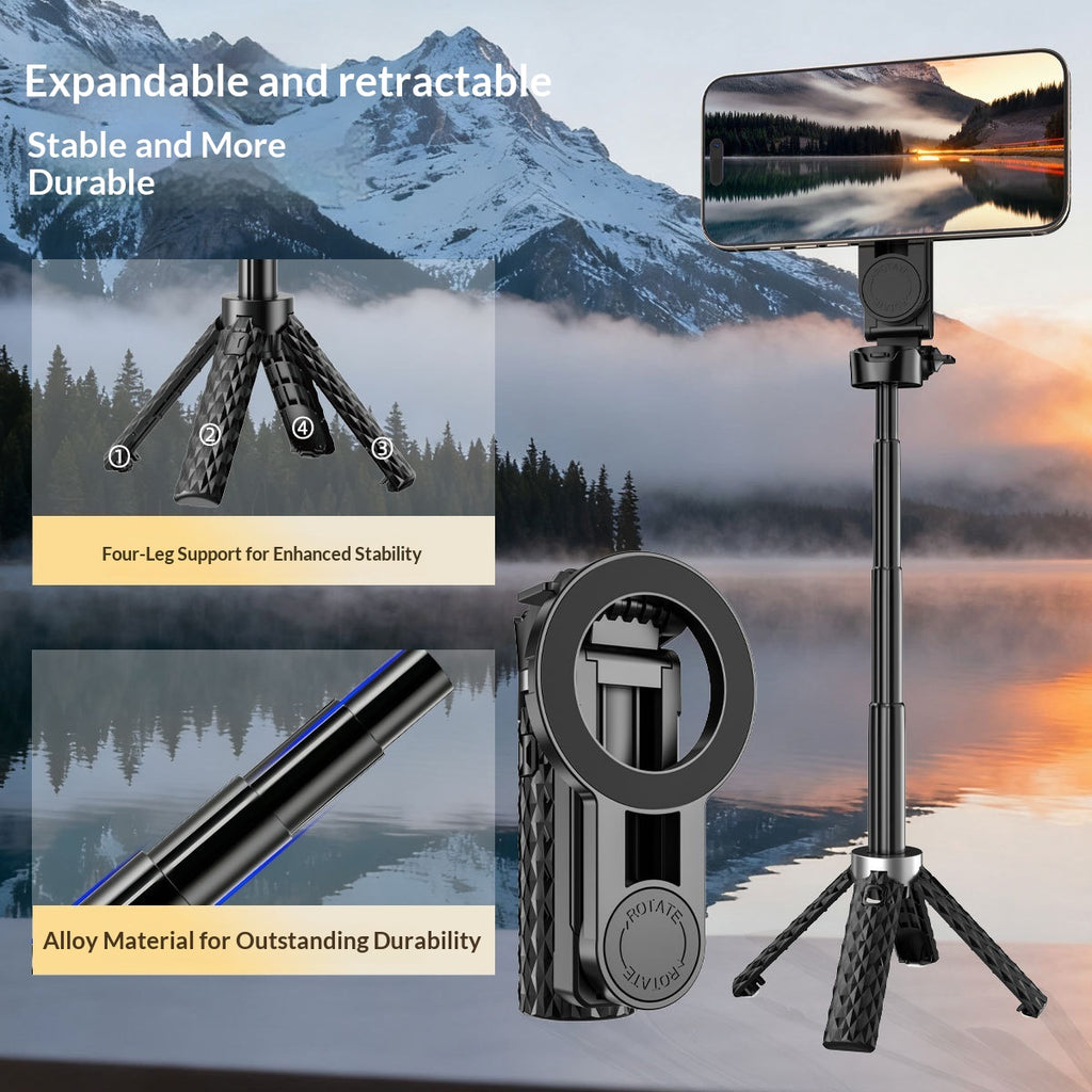 Mini bâton de selfie de trépied magnétique