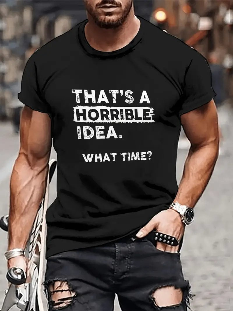 T-shirt de l'exercise Casual pour hommes Anime cartoon T-shirt rond Col