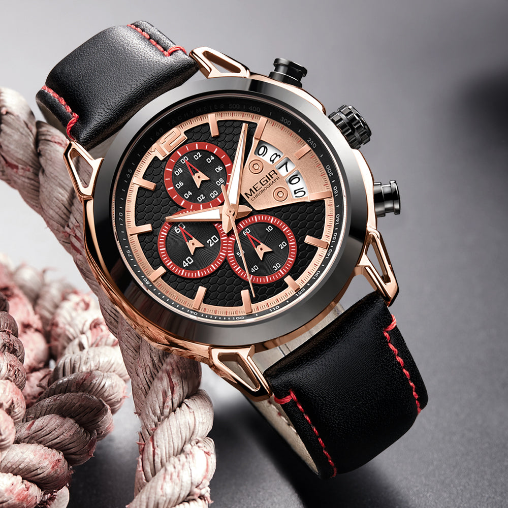 Montre lumineuse multifonctionnelle homme