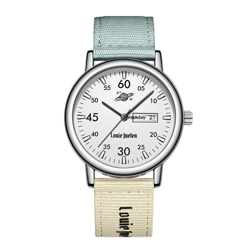 Montre Quartz étudiante personnalisée rétro