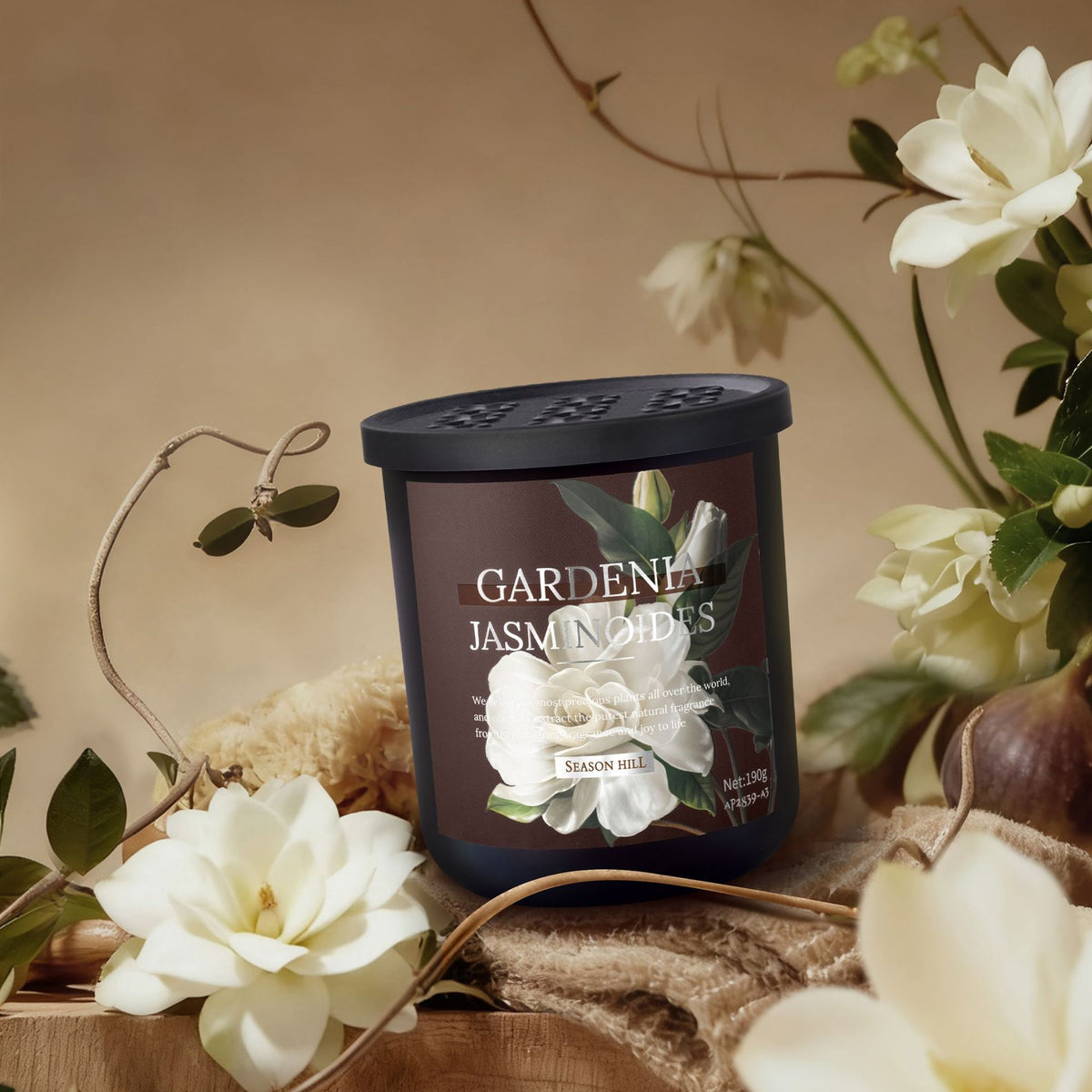 Retro Flower-Scented Balm Solid Car Air Freshener
