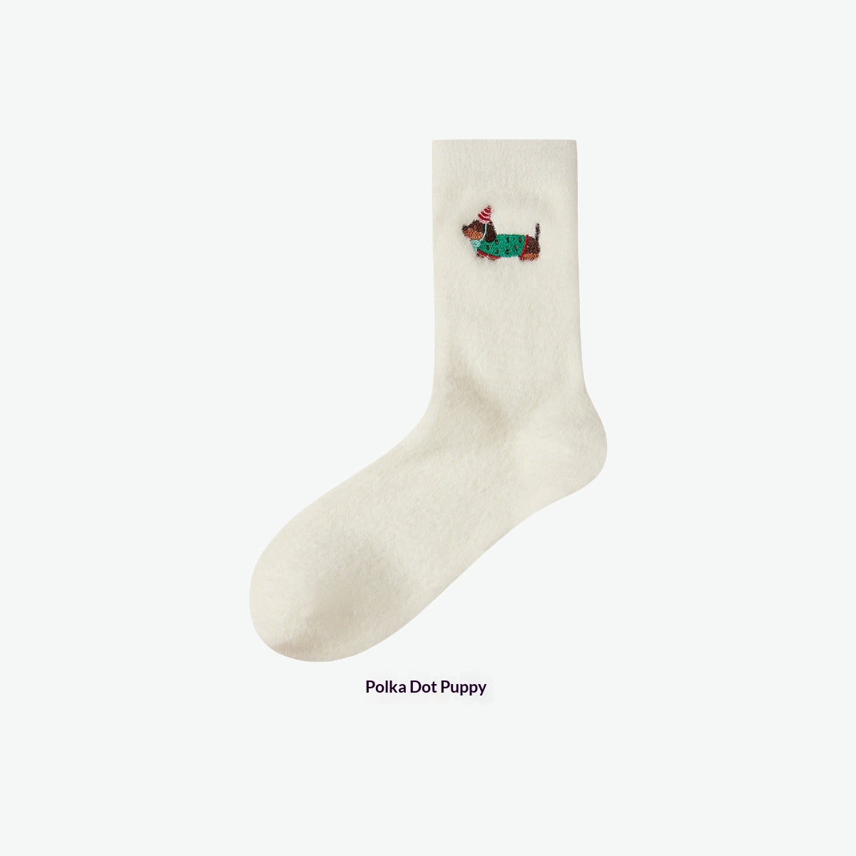 Chaussettes brodées Dachshund pour femmes