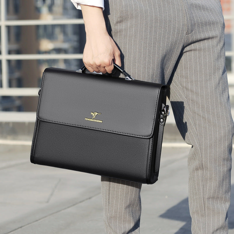 Porte-documents en cuir horizontal pour hommes