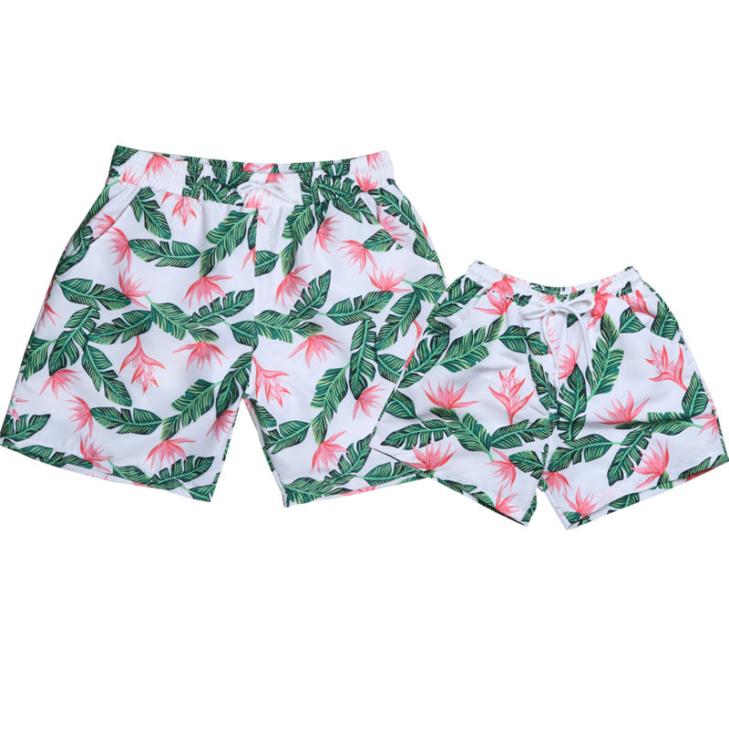 Style Parent Maillot de bain enfant Séchage rapide Pantalons de plage