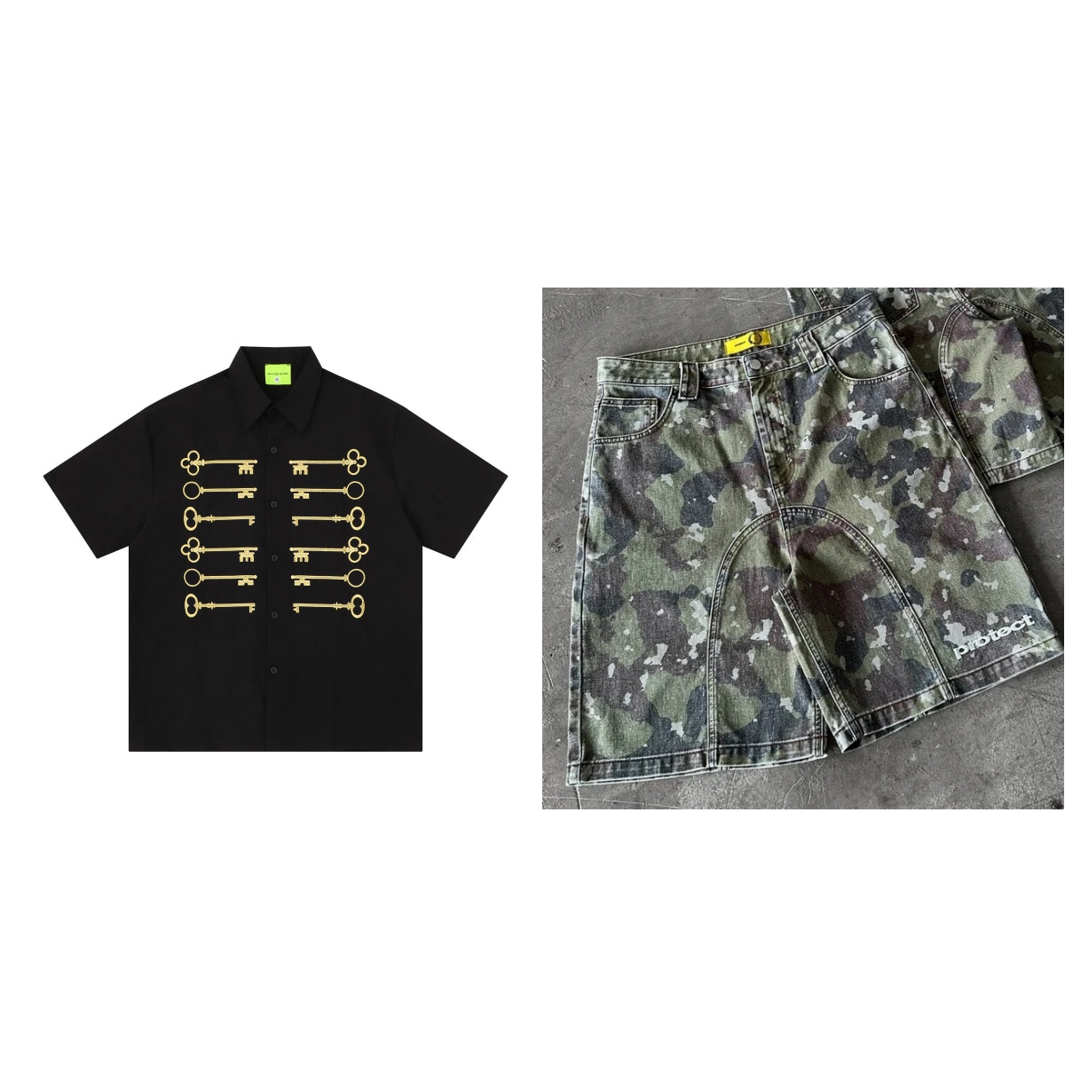 T-shirt à manches courtes rétro style américain pour le printemps et l'été