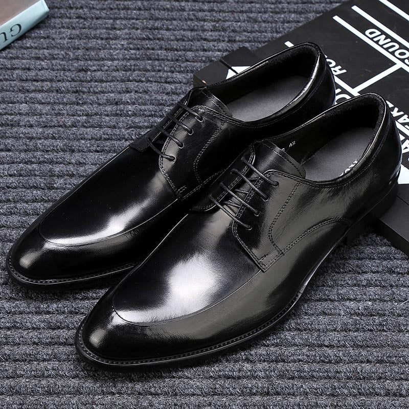 Men's Pointed-Toe Leather Business Dress Shoes