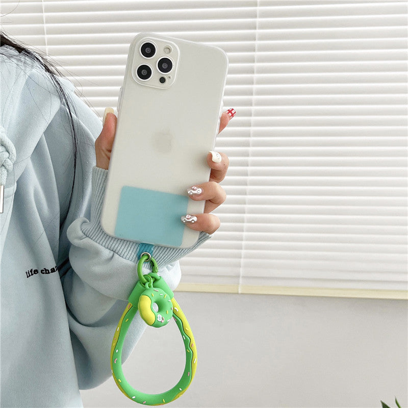 Bracelet Donut Soft Silicone Téléphone Étui suspendu