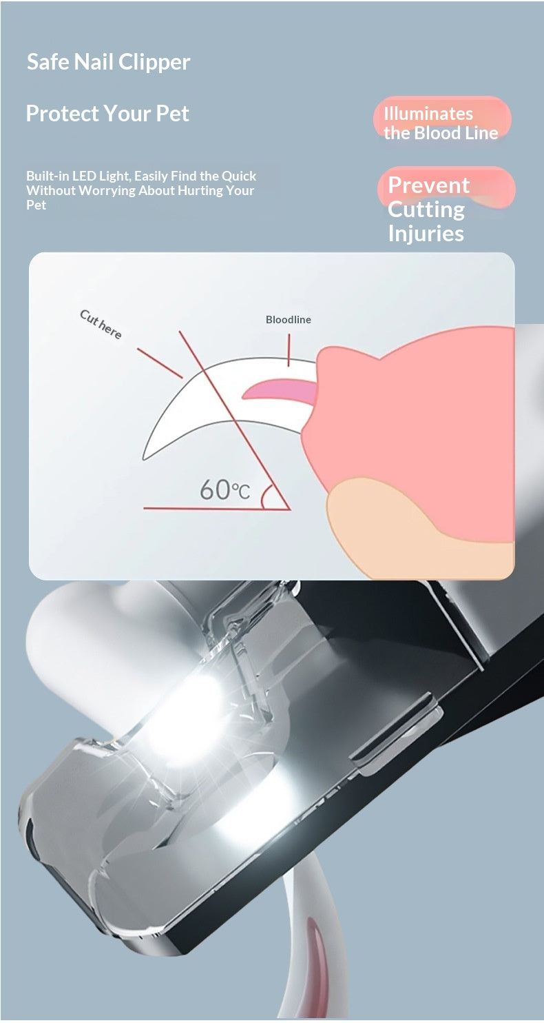 Pince à ongles LED rechargeable