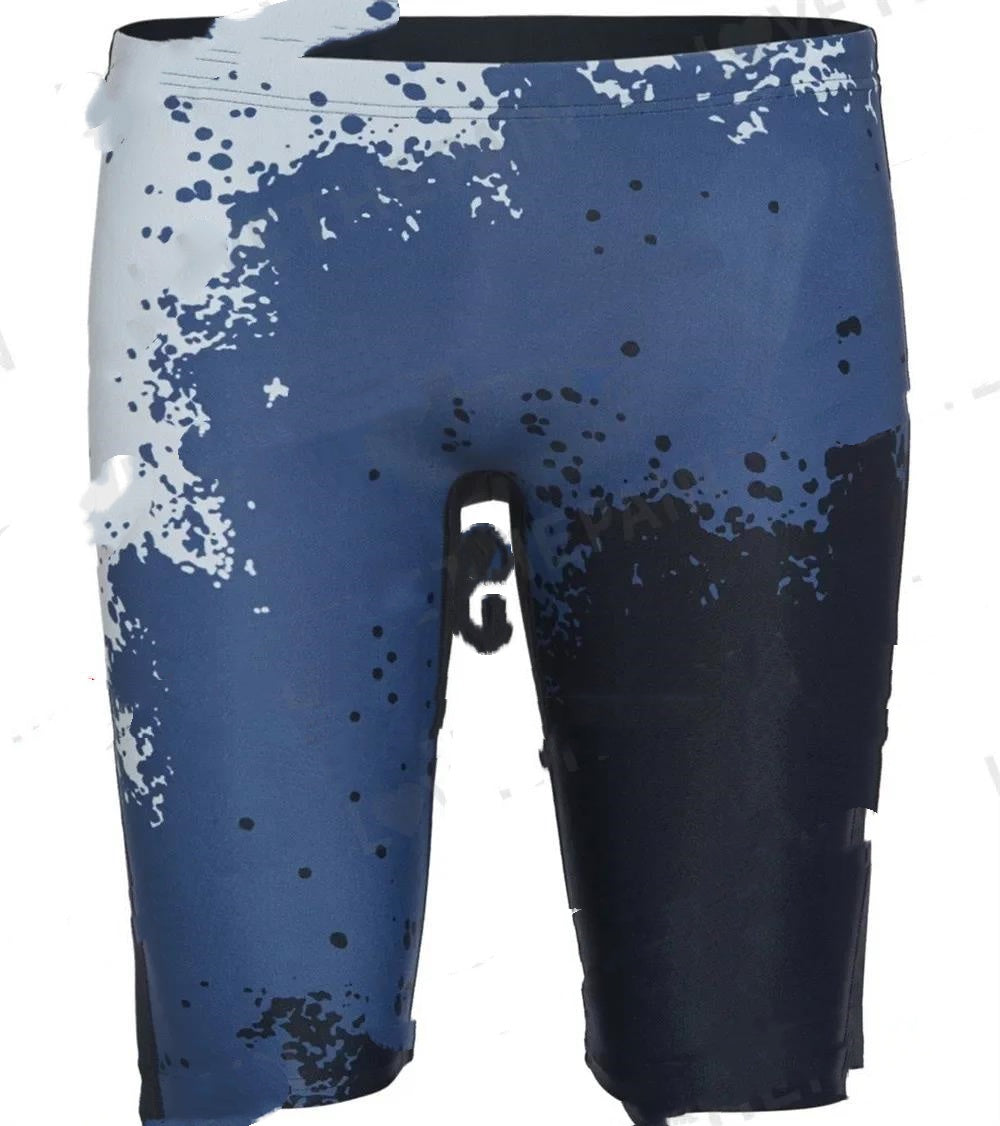 Trunks de natation pour hommes professionnel étanche à séchage rapide Long Sports