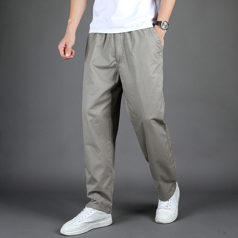 Pure Cotton Men's Casual Pantalons Printemps et Autum Men's Business Casual St