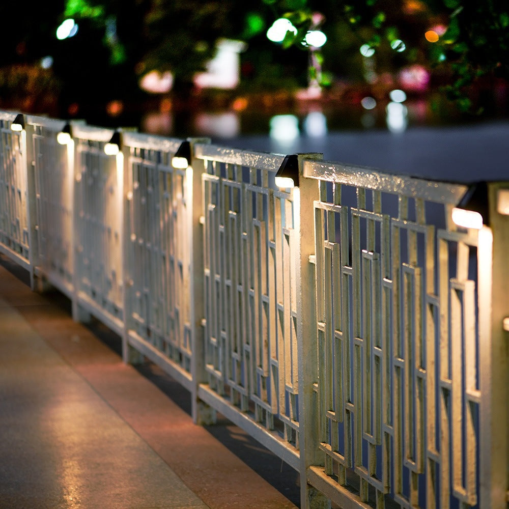 Solar Outdoor Rainproof Courtyard Garden Décoration Stairs Step Fence Light Fence LED Wall