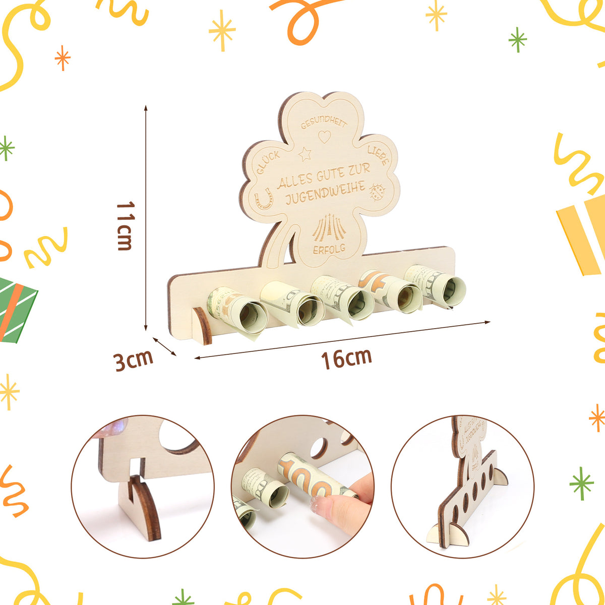 Décorations en bois de Cloverleaf - Un symbole naturel de bonne chance pour le décor maison et Gif de fête