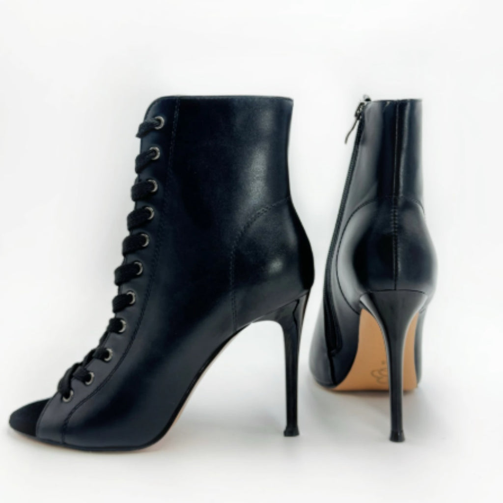Talons hauts de style européen et américain pour les femmes avec des talons minces et des orteils sexy exposés