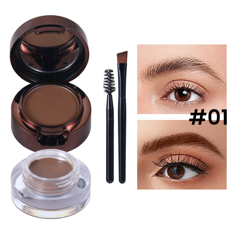 Crème de teinture cosmétique pour sourcils à l'épreuve des boues