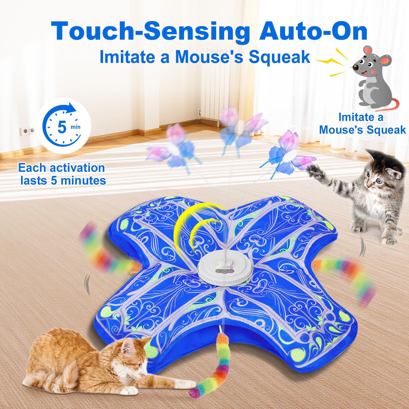 Jouet électrique rotatif automatique Cat