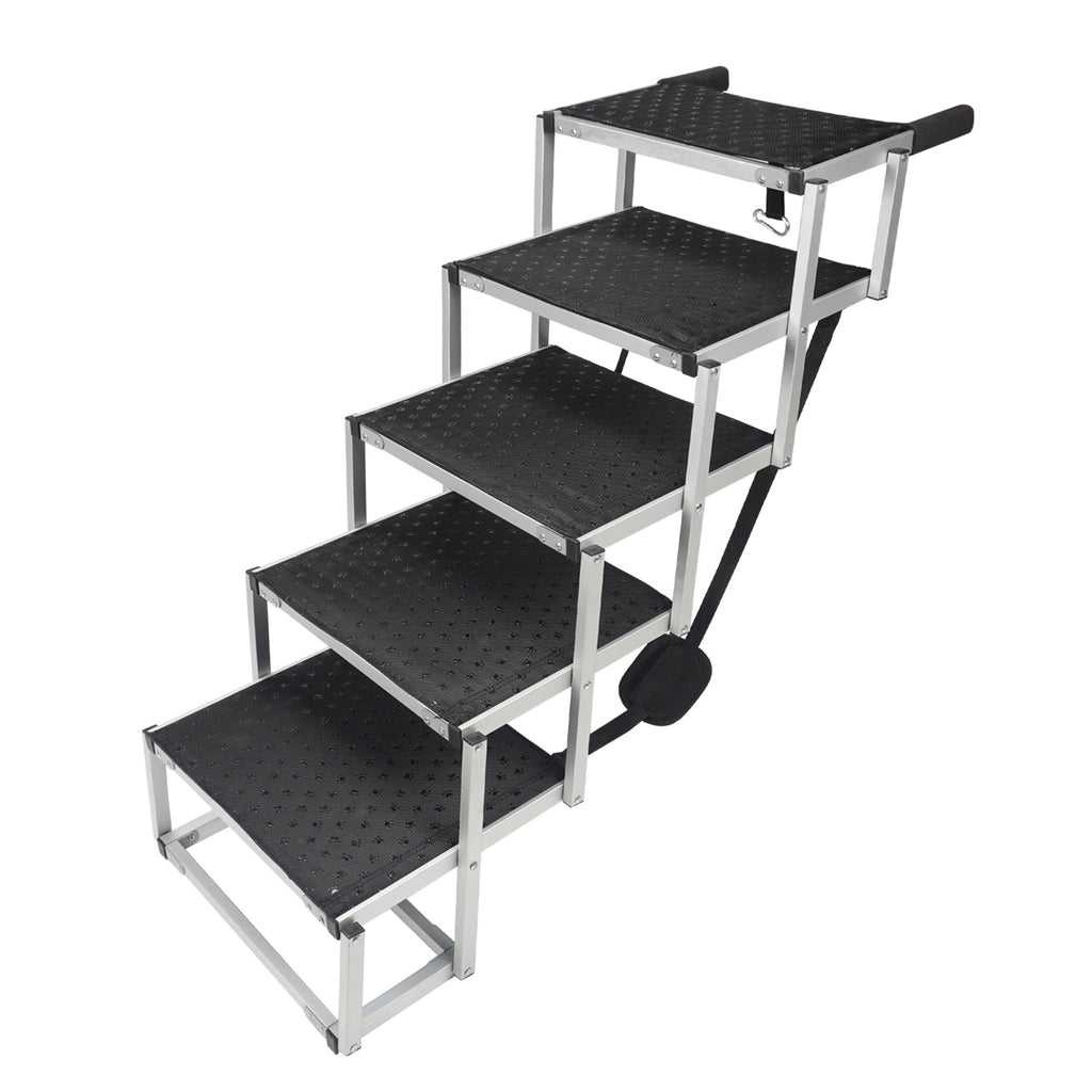 Échelle de chien pliable portable 6 étapes en aluminium animal