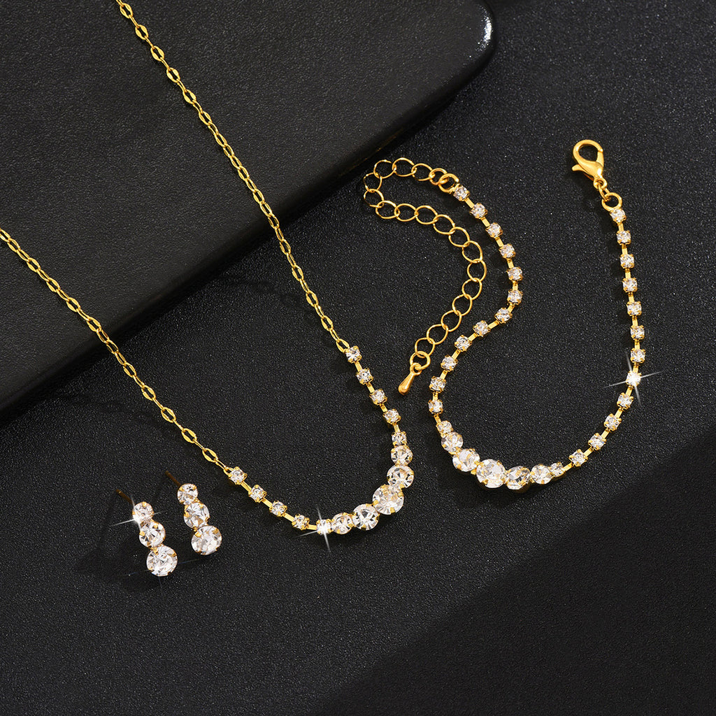 Collier à chaîne en strass brillant