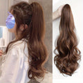 Gros cheveux griffes Wavy cheveux longs bouclés femmes haute queue de cheval