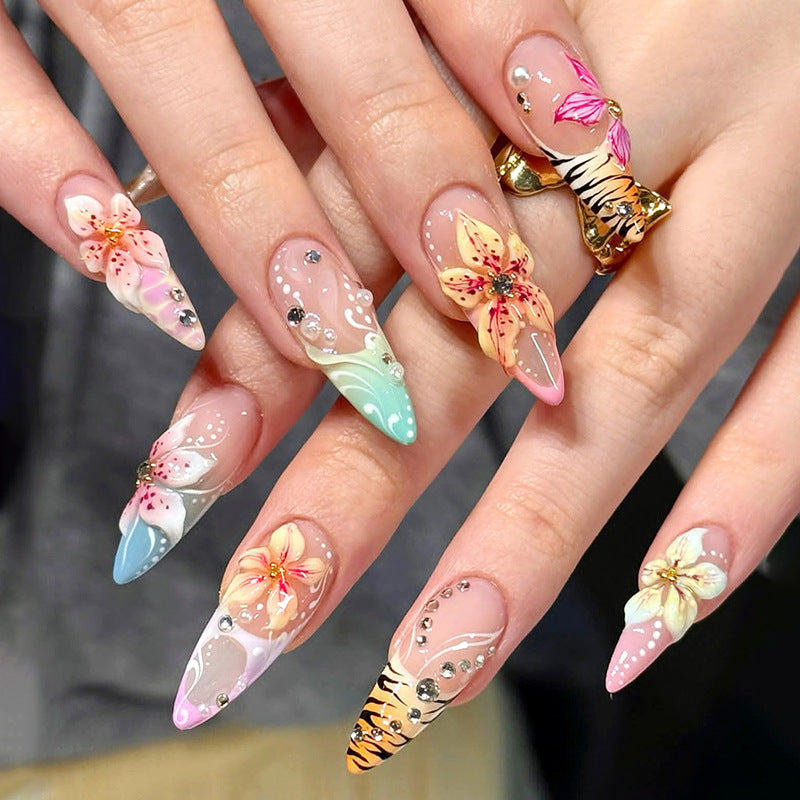 Stickers Fleur texturée 3D Conseils pour ongles