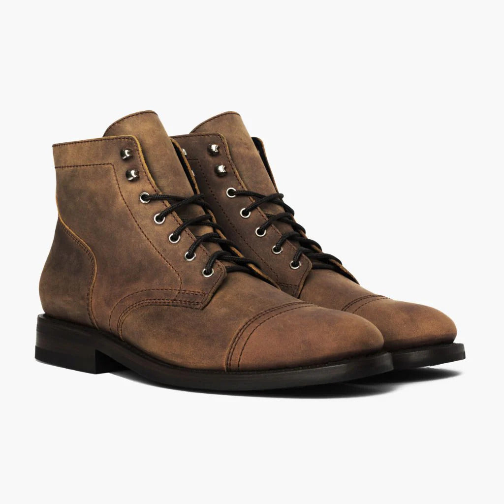 Men's Retro Round Work Boots