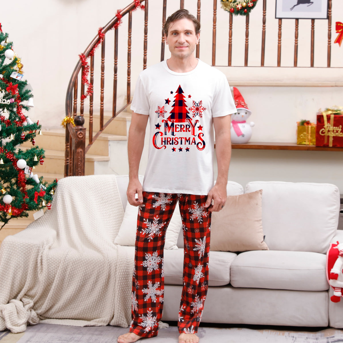 Maillot de pyjama imprimé de Noël