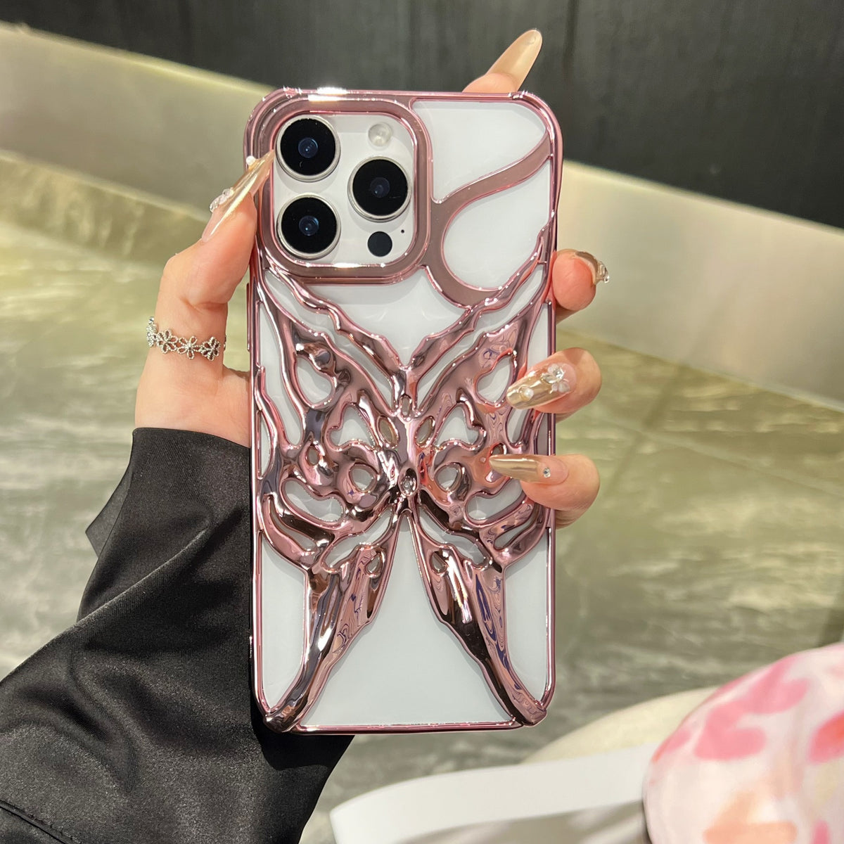 Electroplating surface brillante papillon approprié pour 16pro