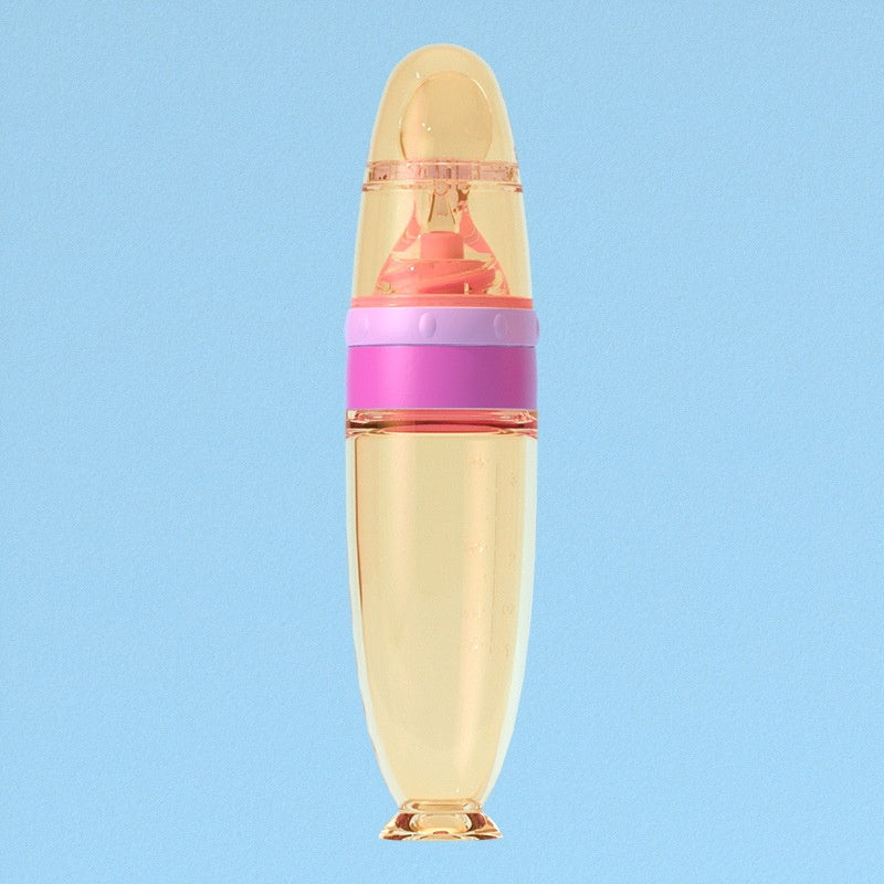 Silica Gel Sucker bouteille de pâte de riz Nano Argent bébé