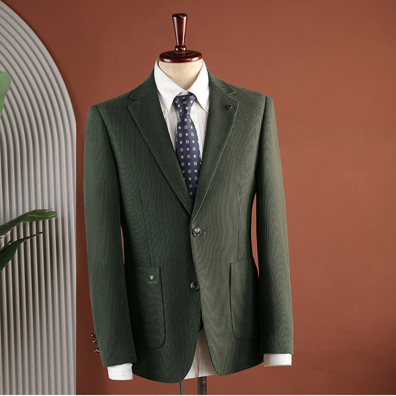 Blazer à deux boutons Casual style vintage avec Lapels Notch