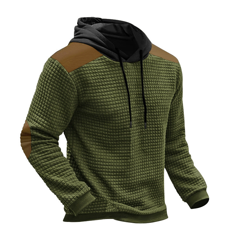 Sweat-shirt à capuche à capuchon Jacquard pour homme