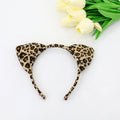 Halloween Leopard imprimé demi visage Masque jeu de bandeau