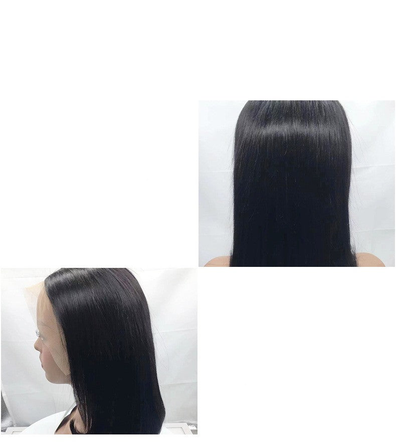 Ensemble de cheveux de dentelle avant plein de gens réels
