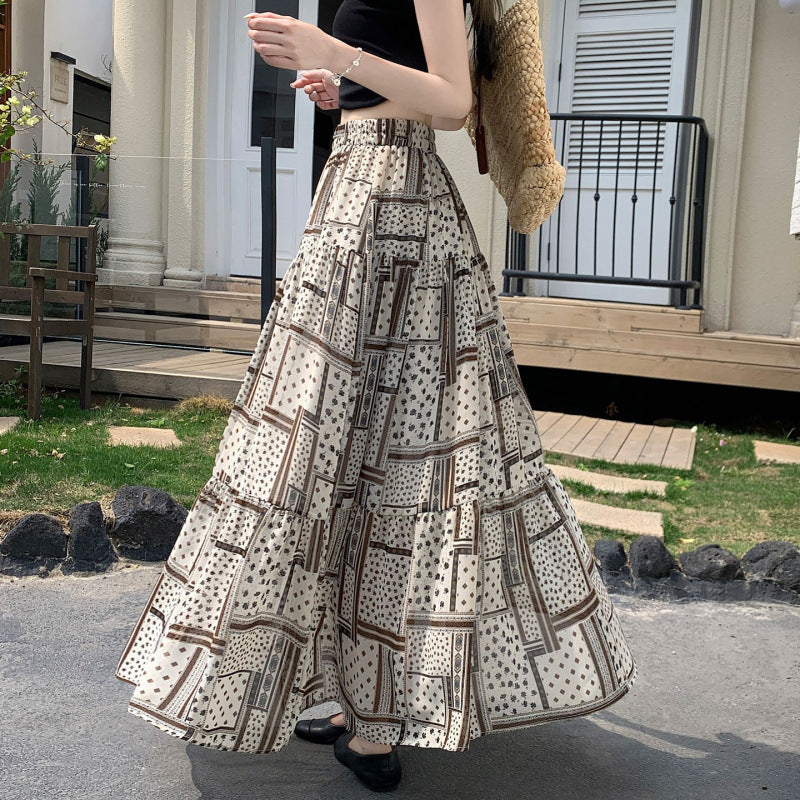 Robe Midi Léopard imprimé vintage pour femmes